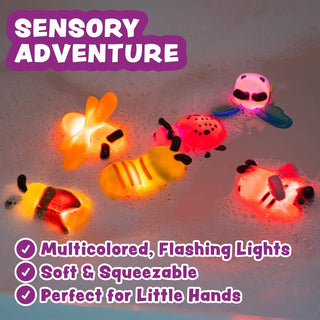 Tub Works Bugs Light-Up Bath Toys, 6-Pack