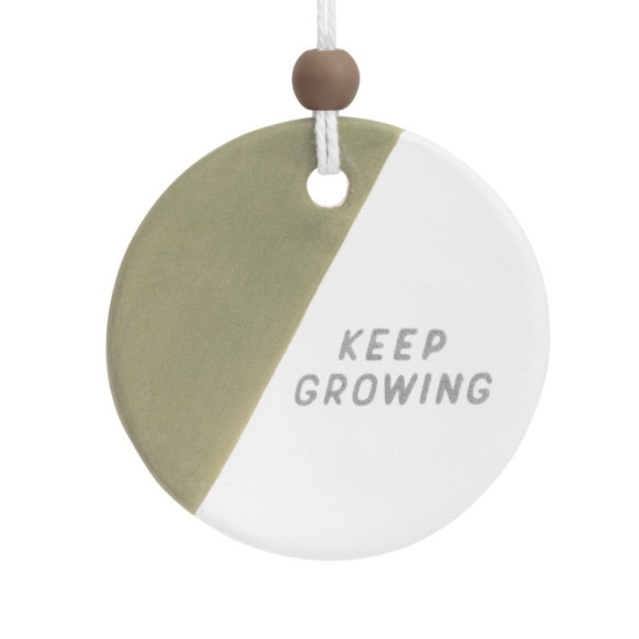 Keep Growing Hanging Oil Diffuser Ornament