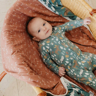 Atwood Woodland Zip-Up Footie Pajama