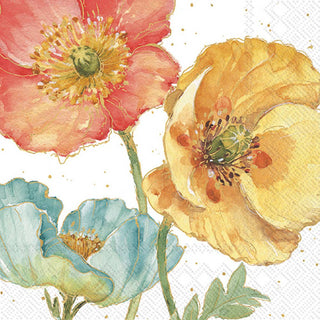 Paper Cocktail Napkins 20ct Spring Softies Cream