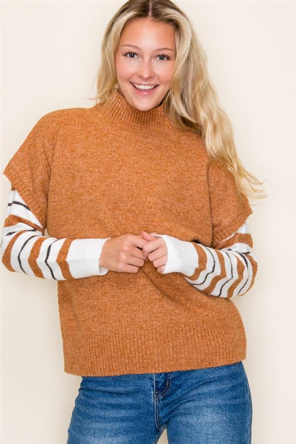 Mock Neck Sweater Vest