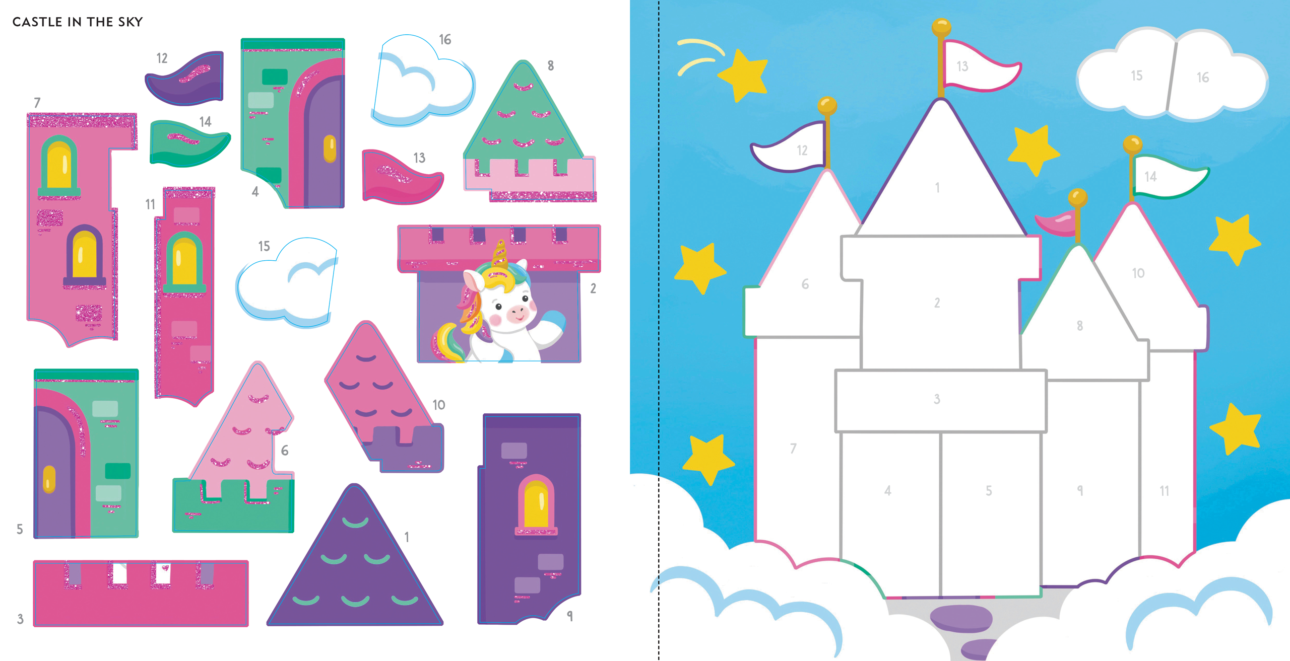 My First Color-by-Sticker Book - Baby Unicorn Sparkles