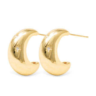 Paisley Polished Huggie Earrings