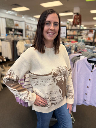 Waggle Highlander Wildknit Crewneck Sweater
