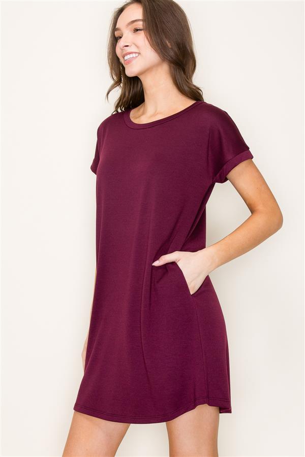 Short Sleeve Terry Dress