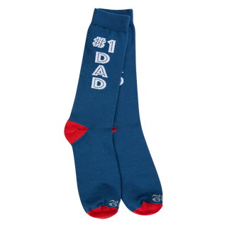 #1 DAD Crew Socks