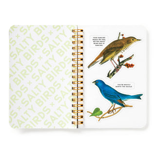 Brass Monkey Salty Birds Sticker Book | Vintage Bird Stickers