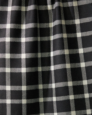 Geometry Wicklow Black Tea Towel – Black & White Check Kitchen Towel