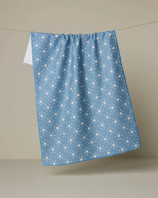 Geometry Freedom Blue Tea Towel – Star Print Kitchen Towel