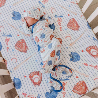 All Star Baseball Newborn Knotted Gown