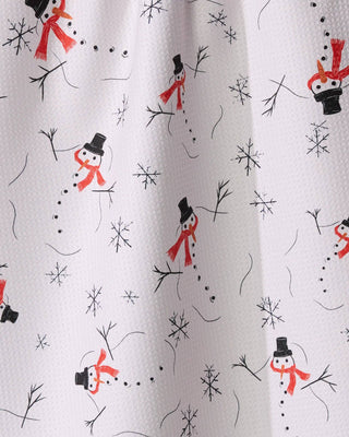 Geometry Chill Chums Snowman Kitchen Tea Towel