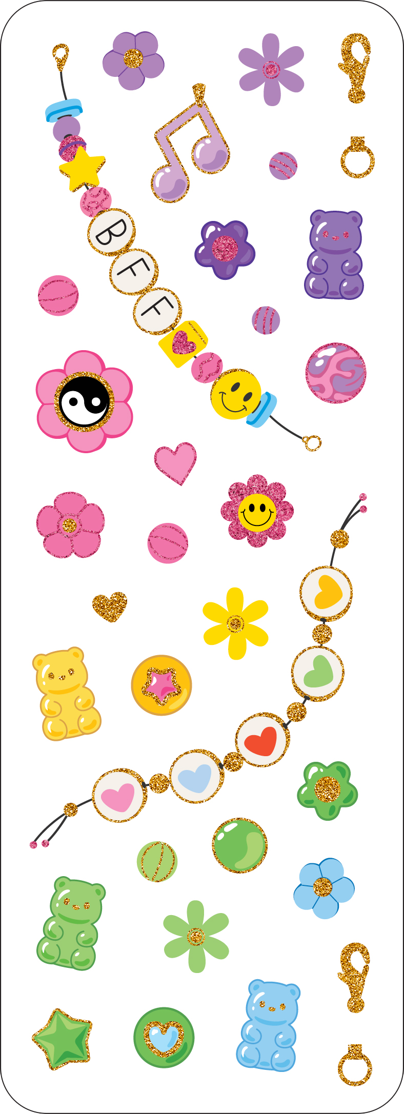 Friendship Bracelets Sticker Set