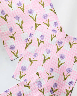 Geometry Tulip Town Dishcloth Set of 3 – Pink Tulip Dishcloths