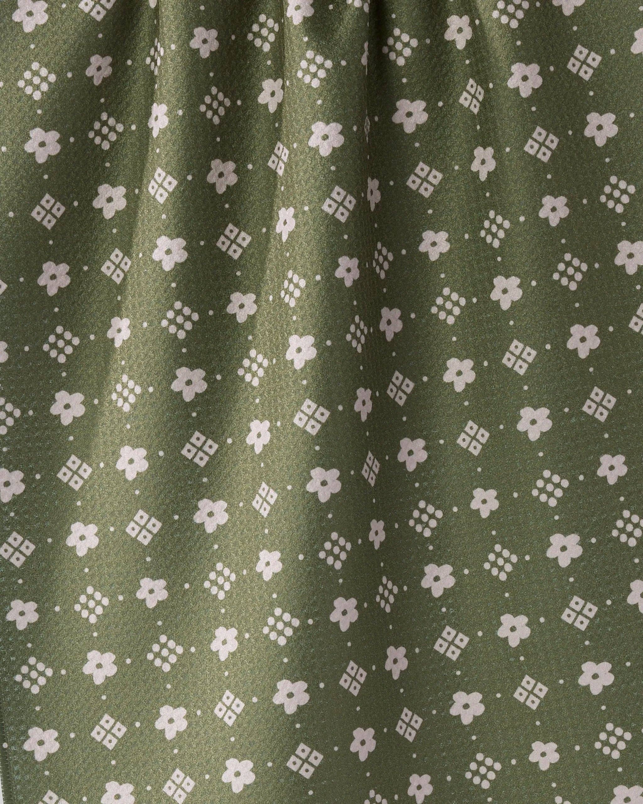 Geometry Green Gables Tea Towel | Botanical Kitchen Towel