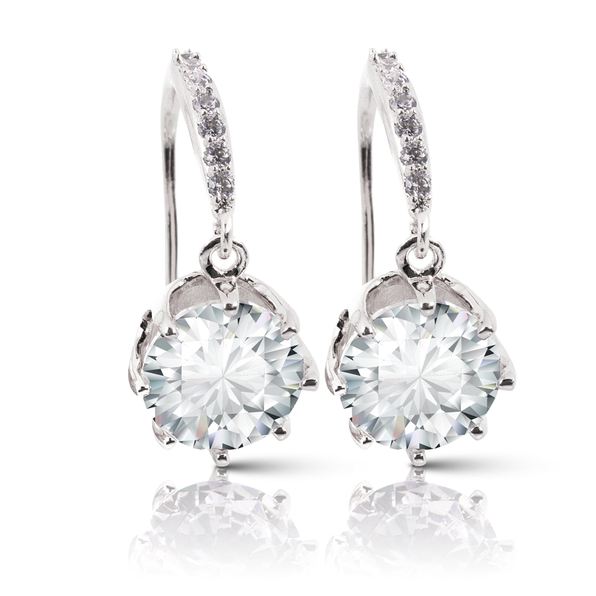 Silver Timeless Radiance CZ Earrings