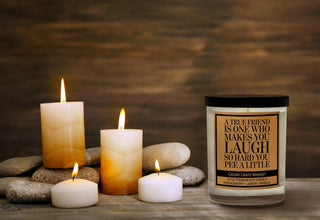 A True Friend Funny Candle
