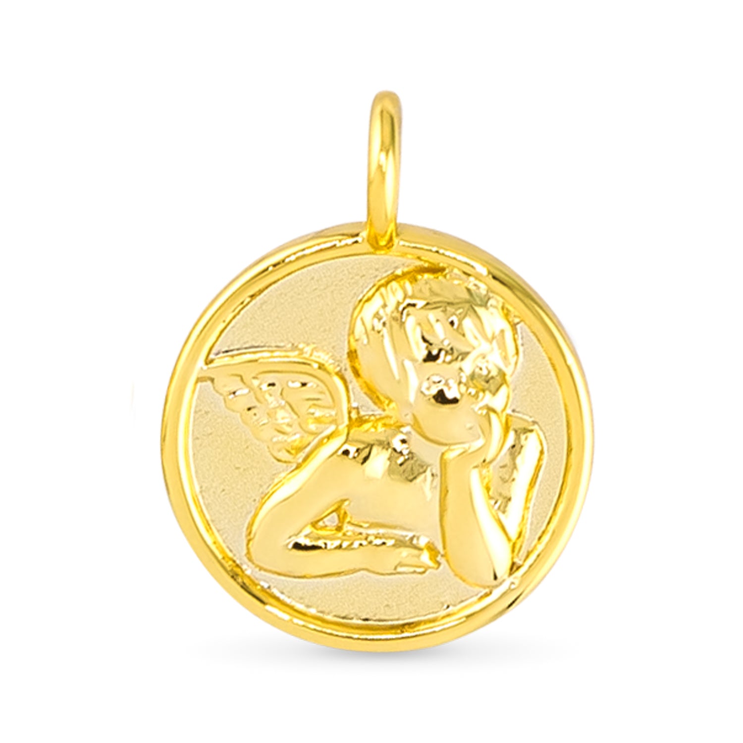 Gold Angel Pendant Necklace Charm