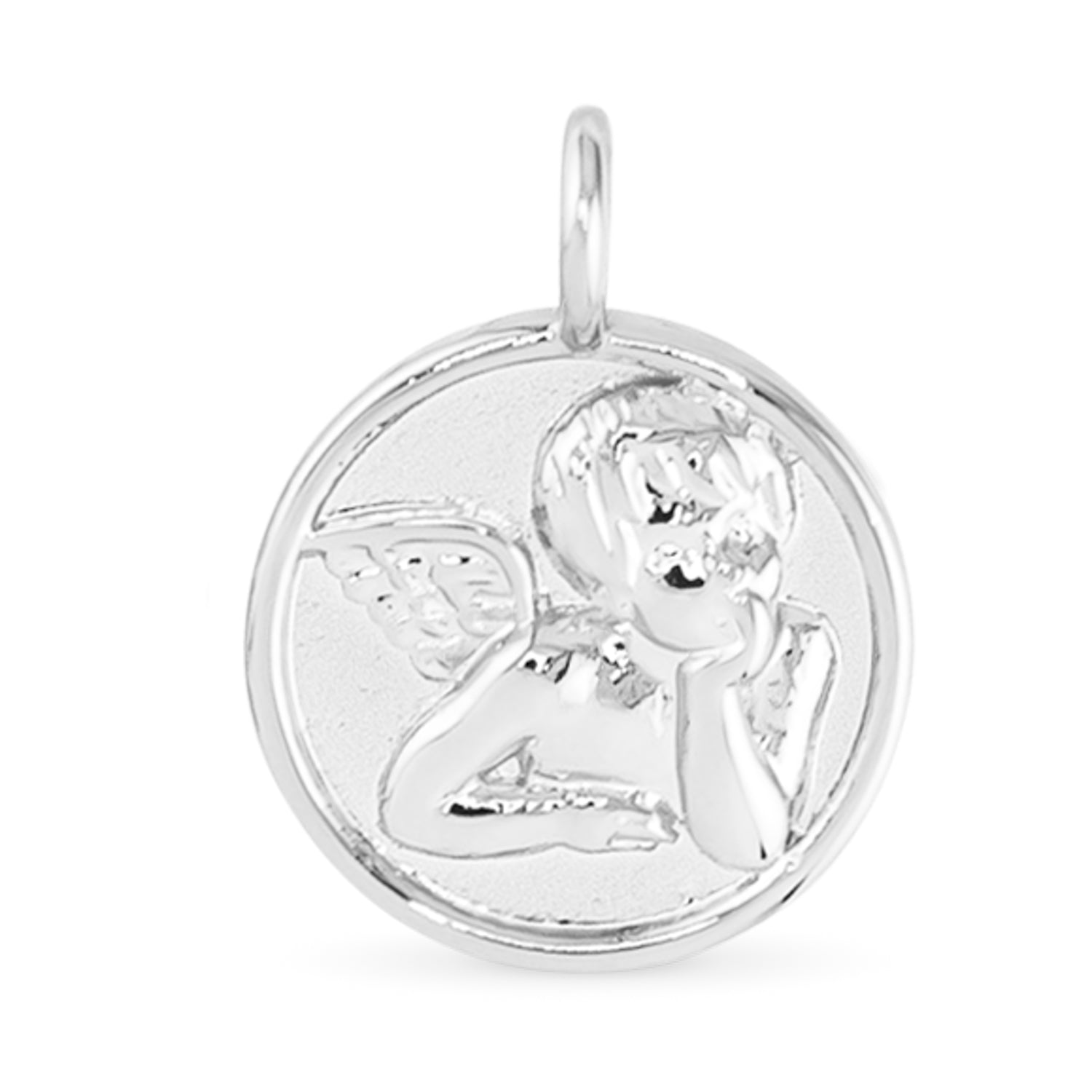 Silver Angel Pendant Necklace Charm