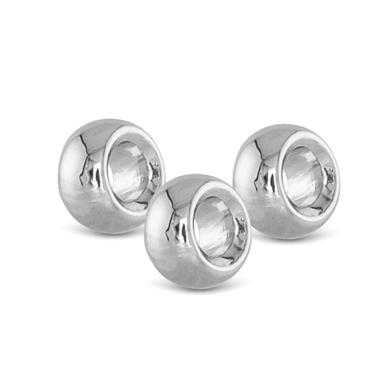 Silver Necklace Charm Spacers