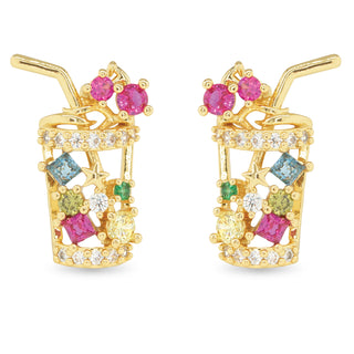 Multi Color Cocktail Earrings