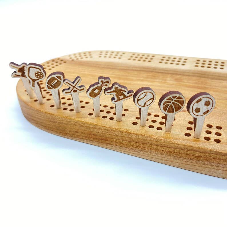 Sports Themed Custom Cribbage Pegs