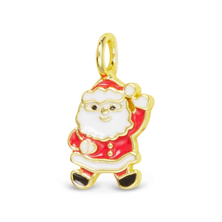 Santa 18K Gold-Dipped Charm