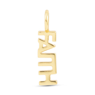 Faith Word 18K Gold-Dipped Charm