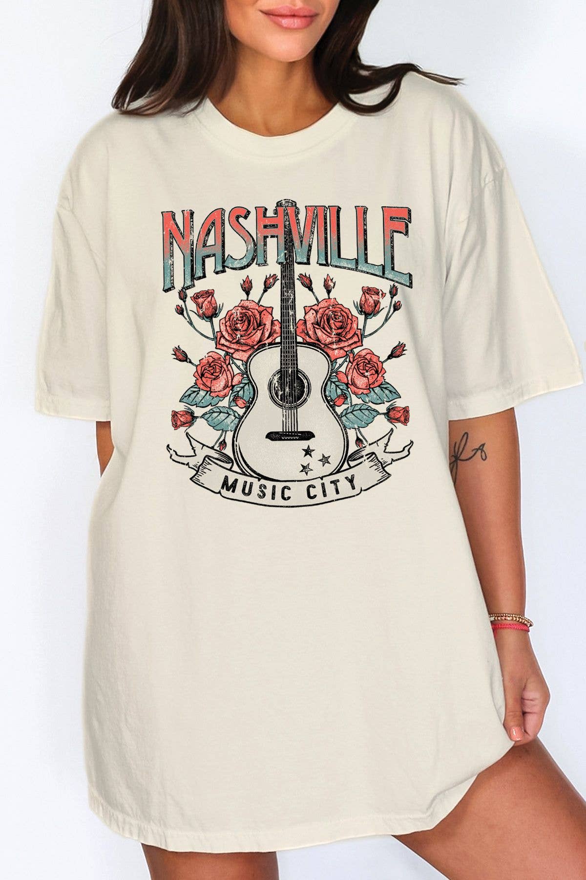 Nashville Music City Unisex Oversized T-Shirt