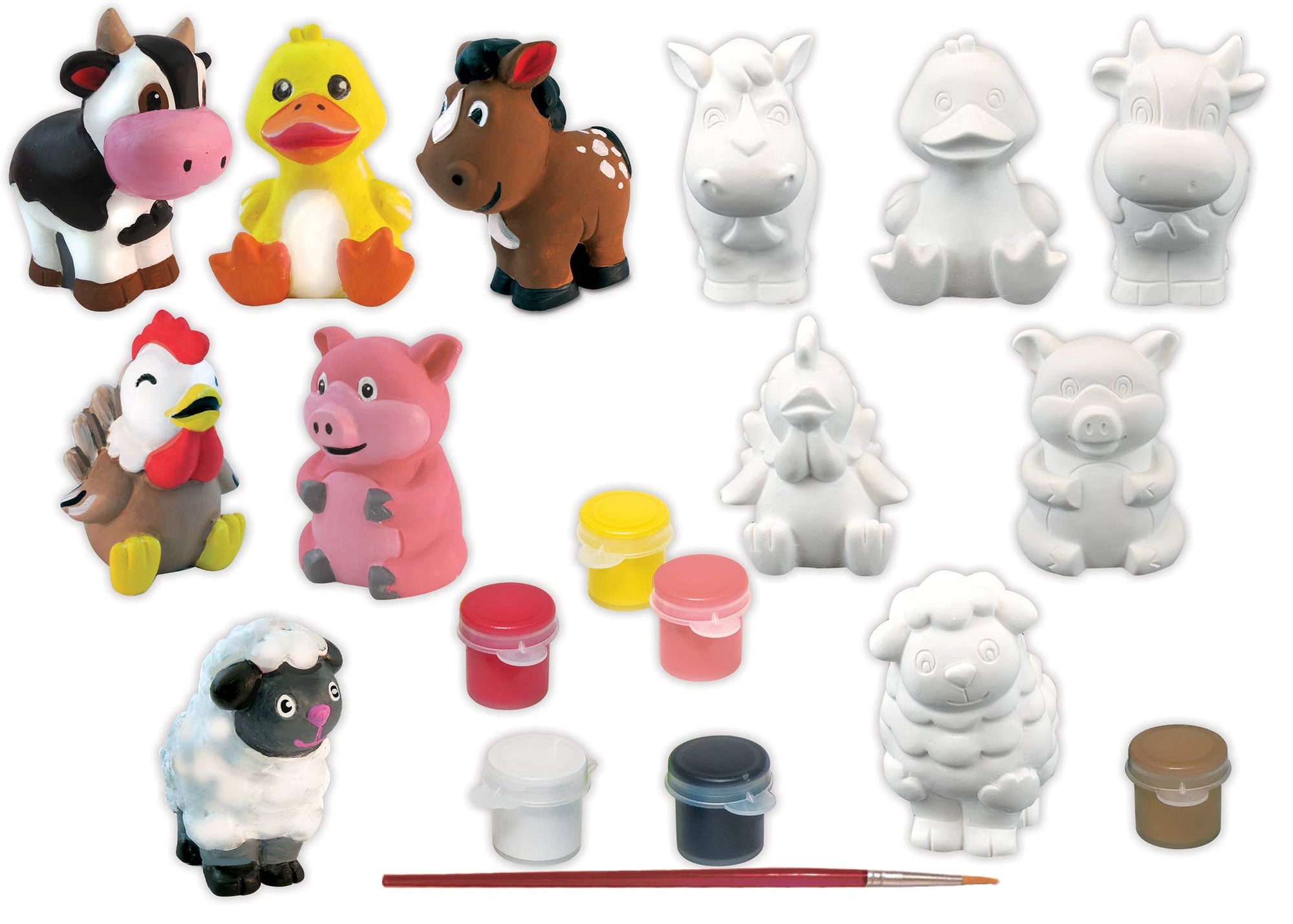 Farm Friends - Plaster Figurine Paint Set