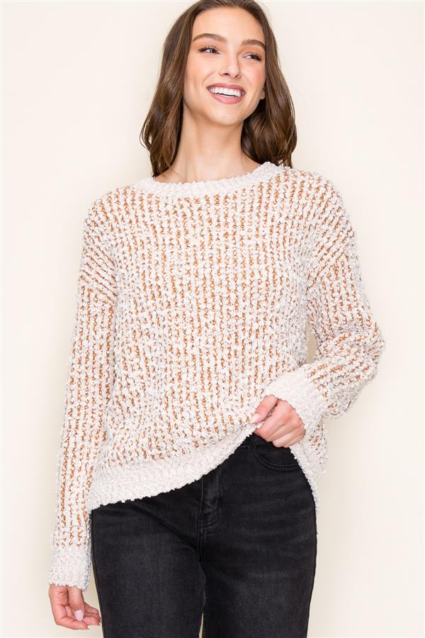 Popcorn Yarn Sweater