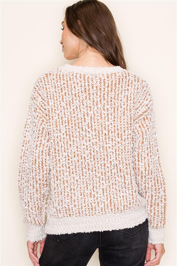 Popcorn Yarn Sweater