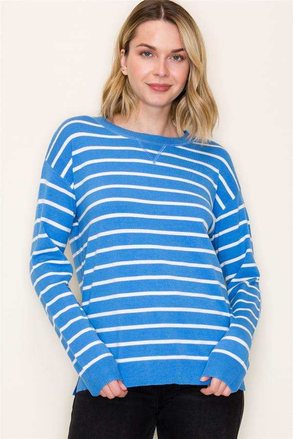 Striped Long Sleeve Sweater