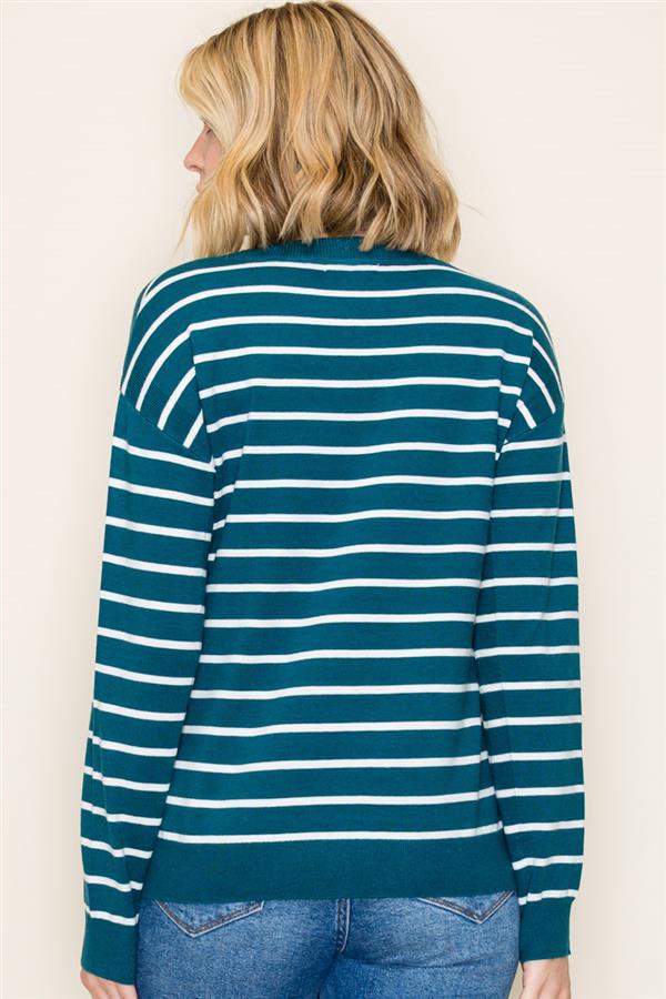 Striped Long Sleeve Sweater