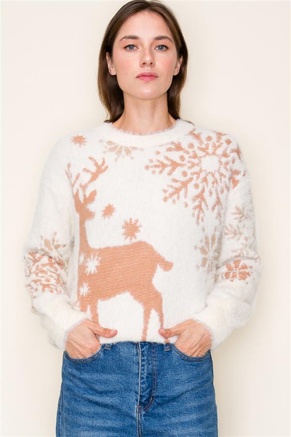 Reindeer Holiday Sweater