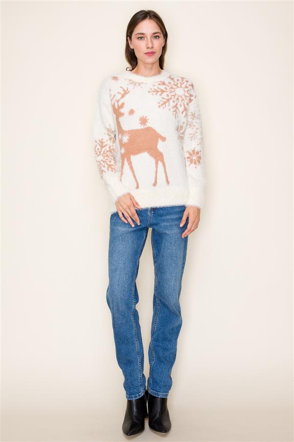 Reindeer Holiday Sweater