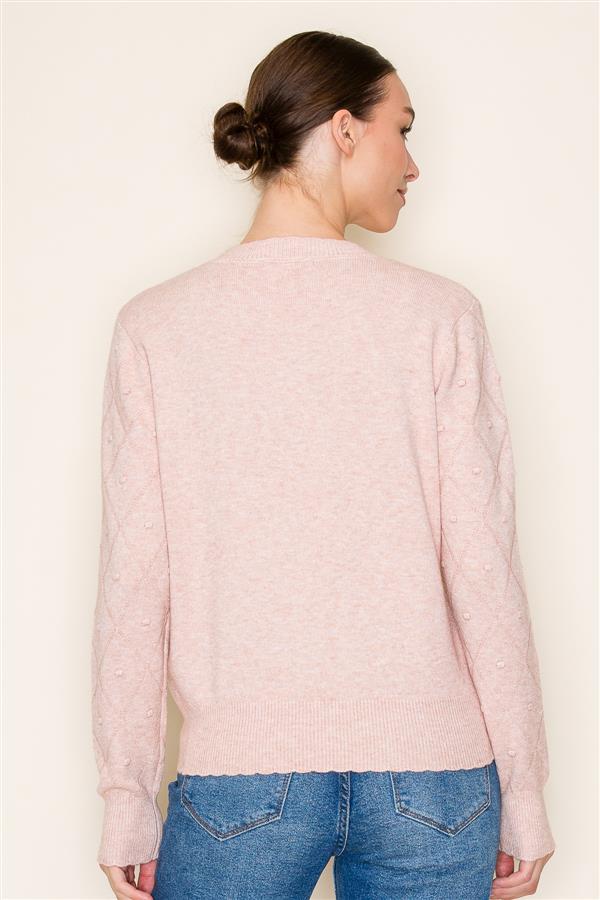 Blush Pom Pom Sweater