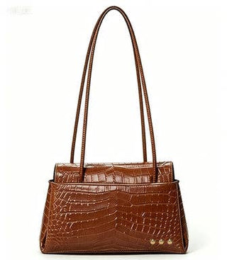 Kris Croc Embossed Shoulder Bag
