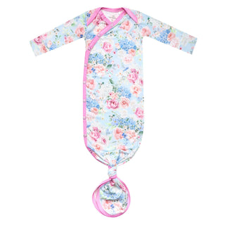 Genevieve Floral Newborn Knotted Gown