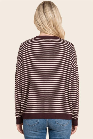 Relaxed Striped Pullover Sweater
