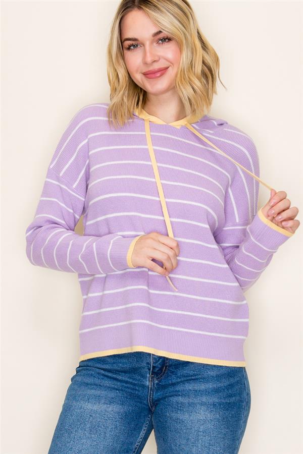 Long Sleeve Mini Waffle Hoodie