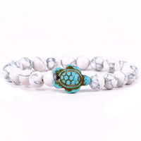 The Journey Sea Turtle Bracelet by Fahlo in White Howlite