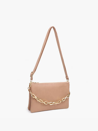Izzy Textured Crossbody w/ Guitar Strap