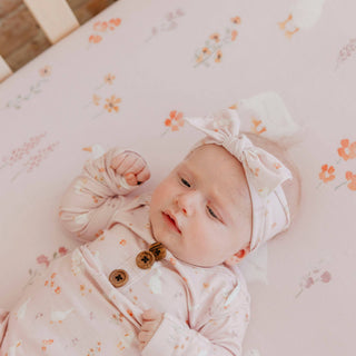 Gigi Goose Print Knit Headband Bow