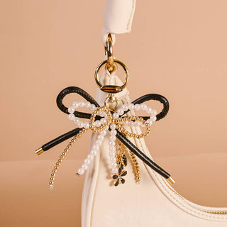 Layered Bows Bag Charm–Luxe Glam