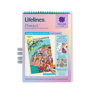 Lifelines FlowArt Scented Color-to-Reveal Pad - Citrus Coastline