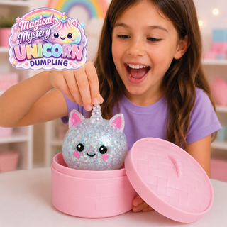 Magical Mystery Unicorn Dumpling Squishy Toy – Styles Vary