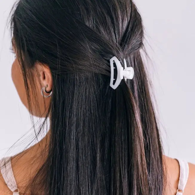 Coconut White TELETIES Open Tiny Hair Clip