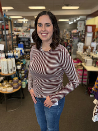 Jess Top | Women's Crew Neck Long Sleeve Top
