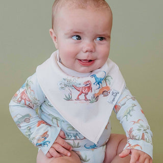Dino Explorer Baby Bandana Bibs - 4 Pack