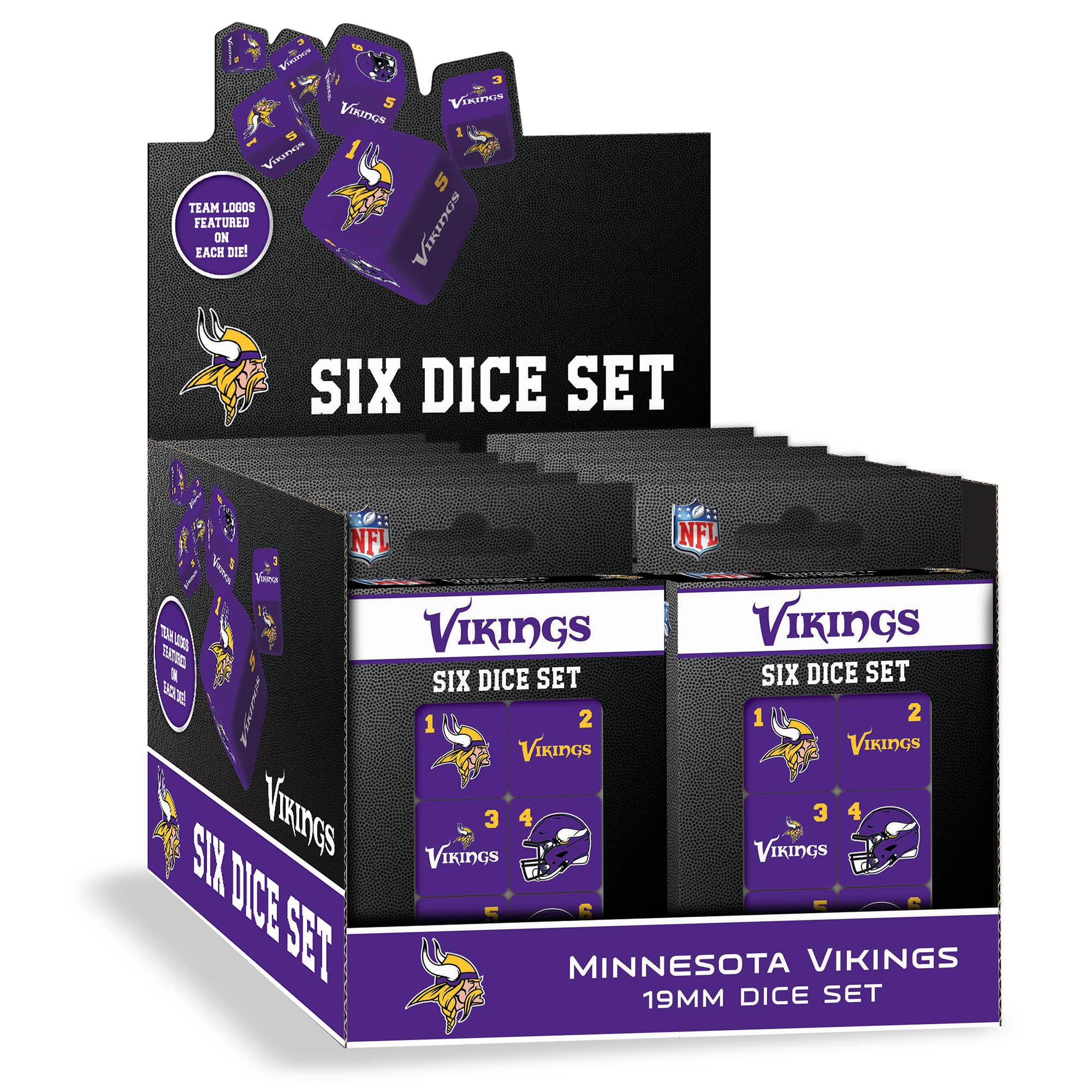 Minnesota Vikings Dice Set - 19mm